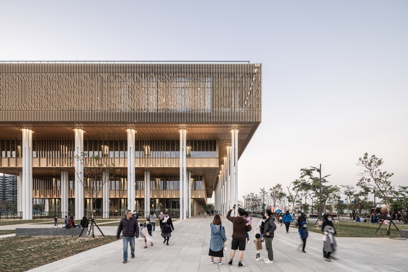 張瑪龍陳玉霖聯合建築師事務所；台南市立圖書館；台南永康；公共空間；Mecanoo