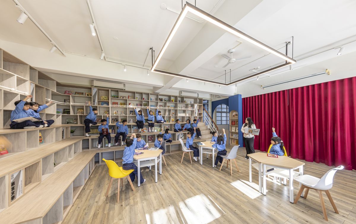 3+2 Design Studio；學校；圖書館；室內設計