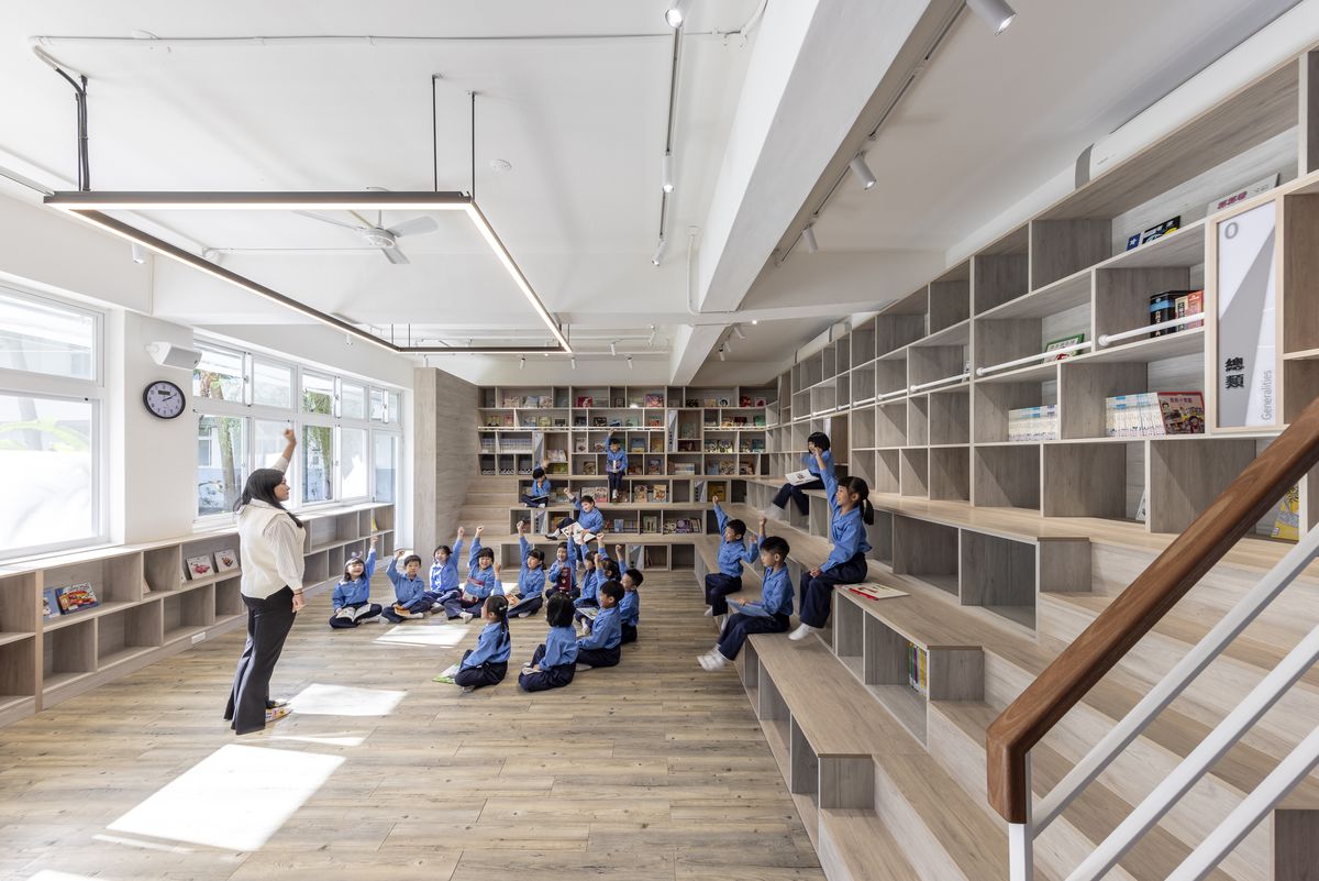 3+2 Design Studio；學校；圖書館；室內設計