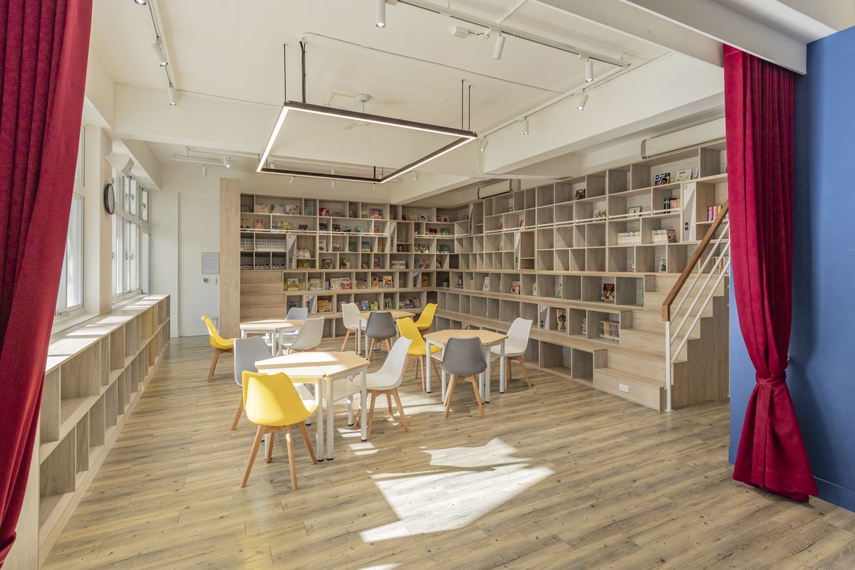 3+2 Design Studio；學校；圖書館；室內設計