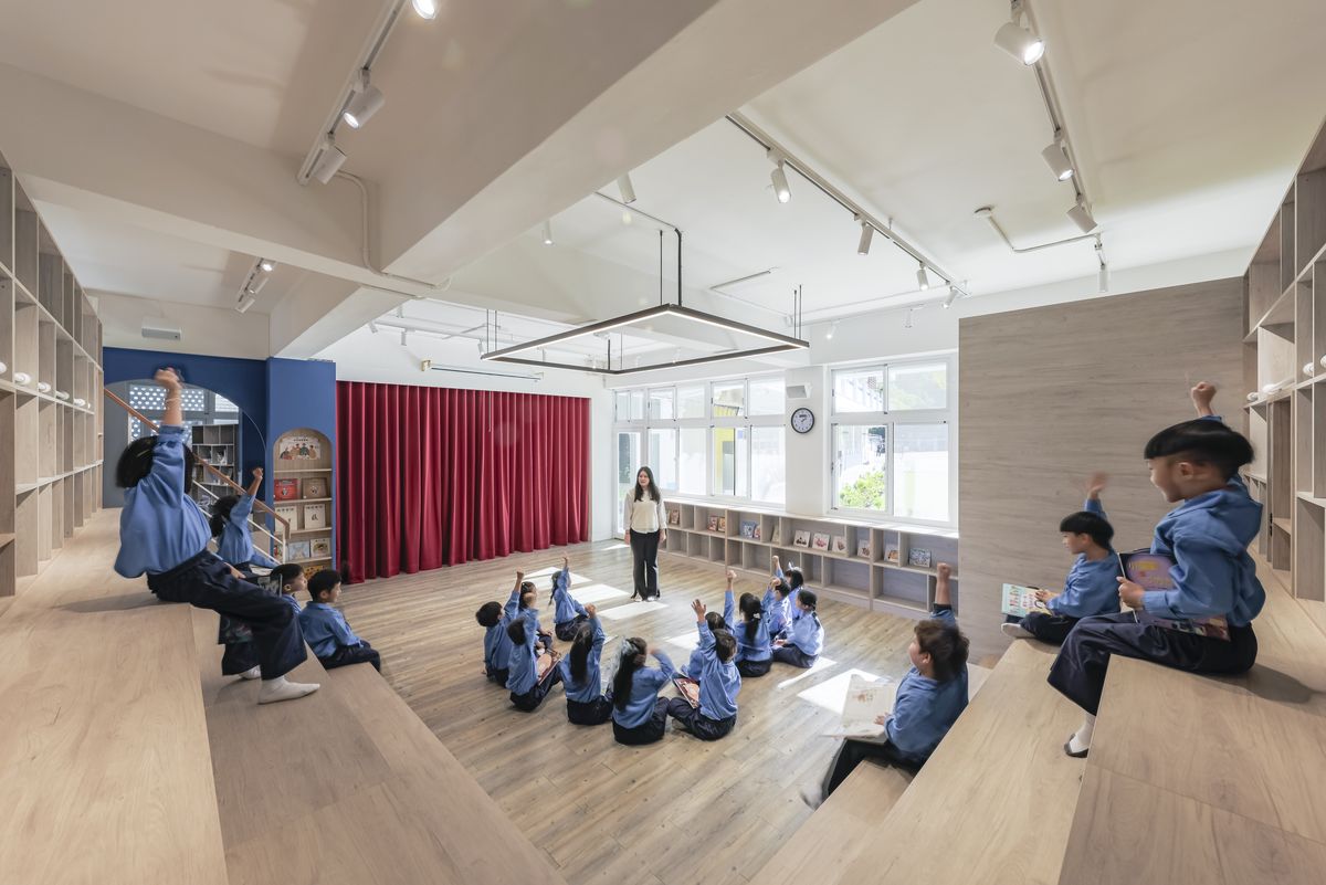 3+2 Design Studio；學校；圖書館；室內設計