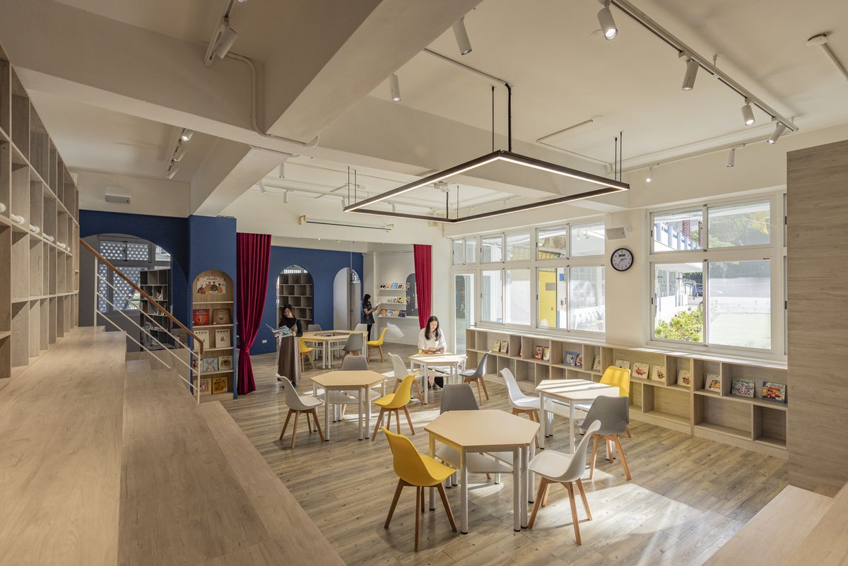 3+2 Design Studio；學校；圖書館；室內設計