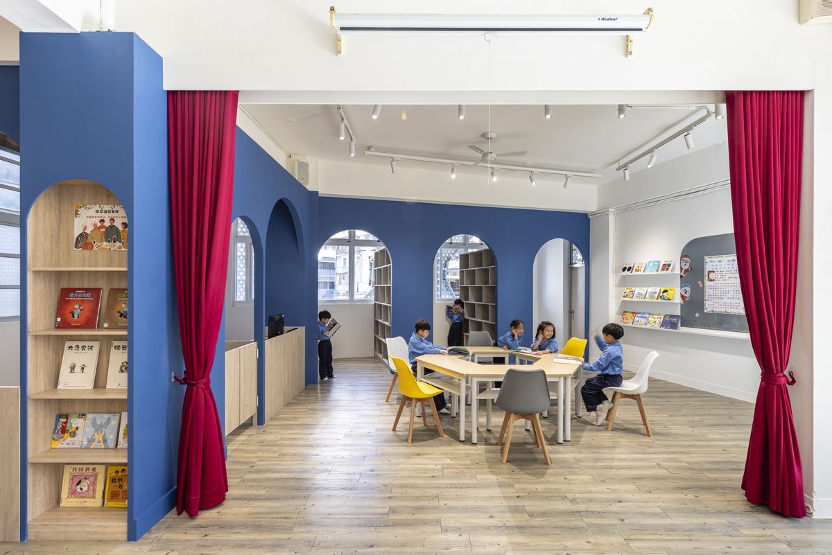 3+2 Design Studio；學校；圖書館；室內設計